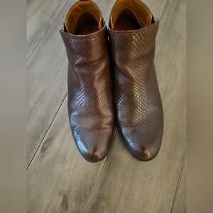 Lucky Brand Leather Booties Size 8